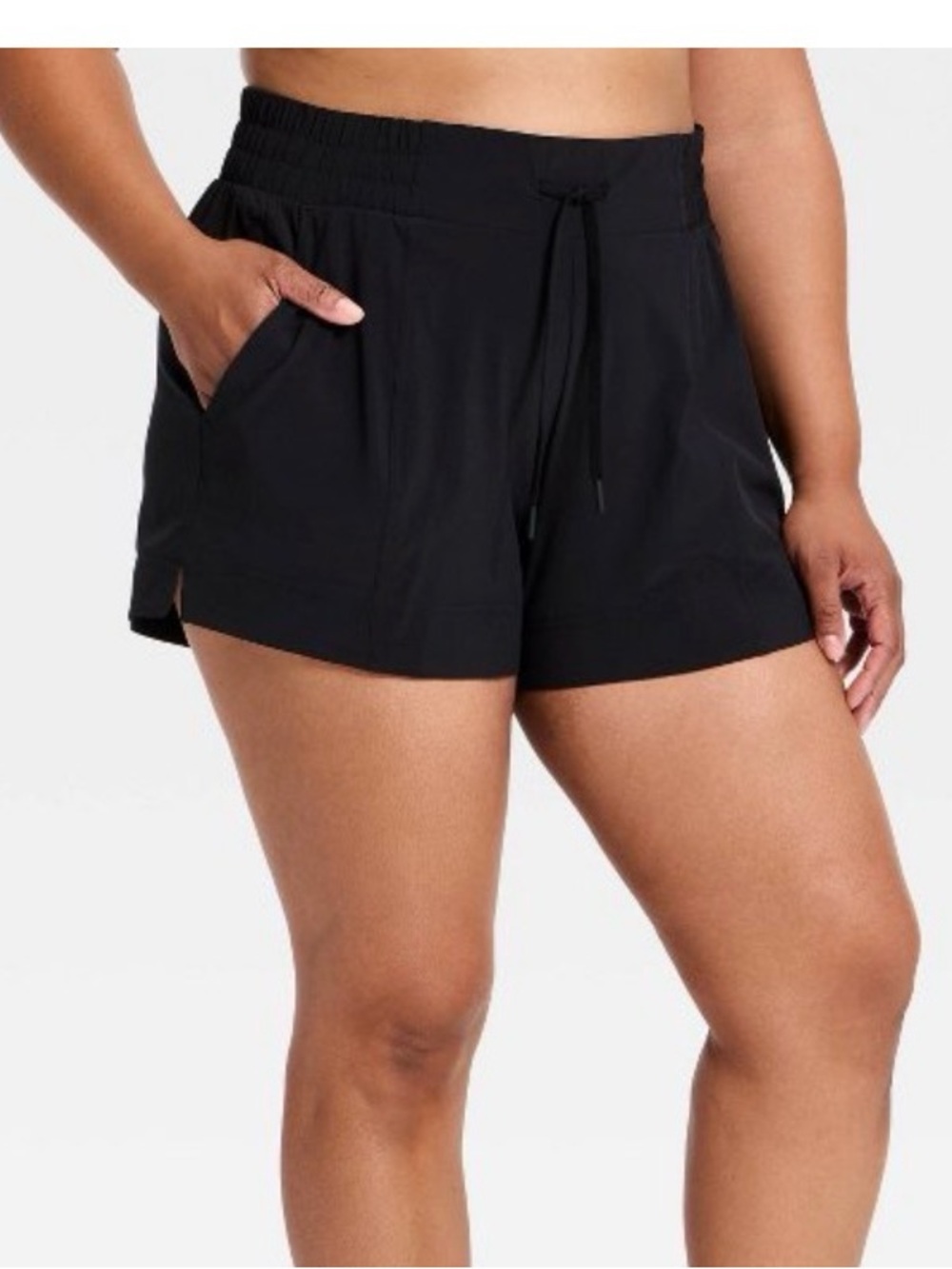 all in motion Black Women's Athletic Drawstring Shorts